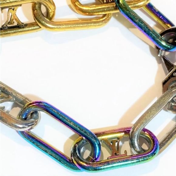Louis Vuitton iridescent rainbow chain ⛓️ link bracelet - Picture 4 of 11